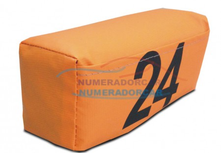 Prisma retangular laranja R$ 9,00